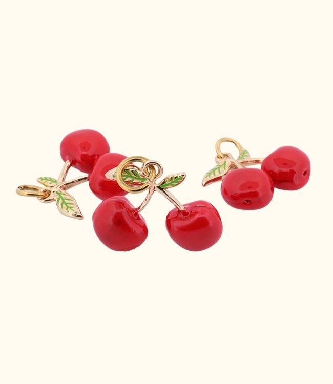 Speelse en stijlvolle bedel geïnspireerd door kersen