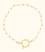 Elegante Paperclip Armband Glanzend Met Boeisluiting