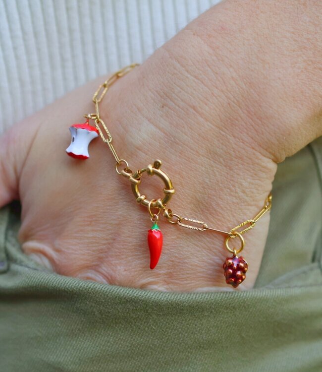 Elegante Paperclip Armband Structuur Met Boeisluiting