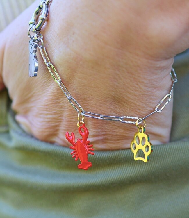 Speelse en stijlvolle bedel geïnspireerd door kreeften