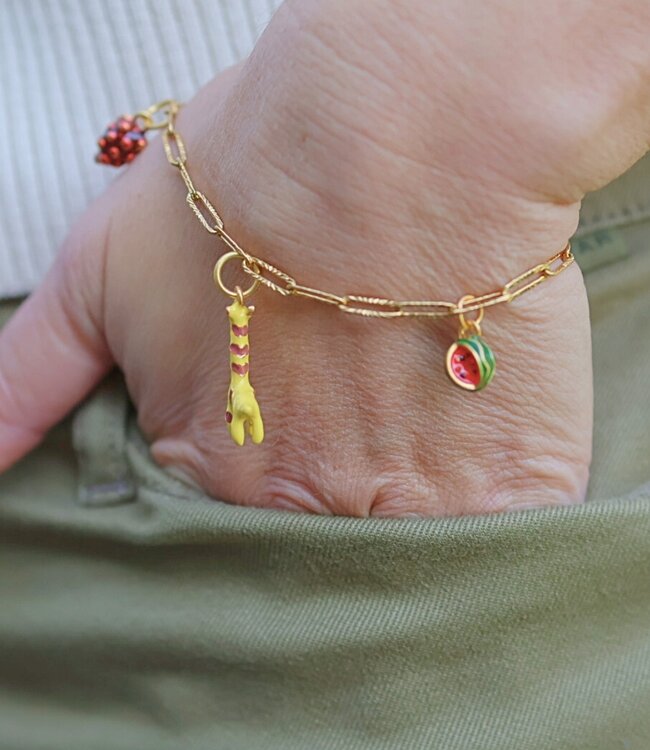 Speelse en stijlvolle bedel geïnspireerd door giraffen