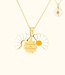 Liefdevolle Madelief Ketting Met Verborgen Boodschap