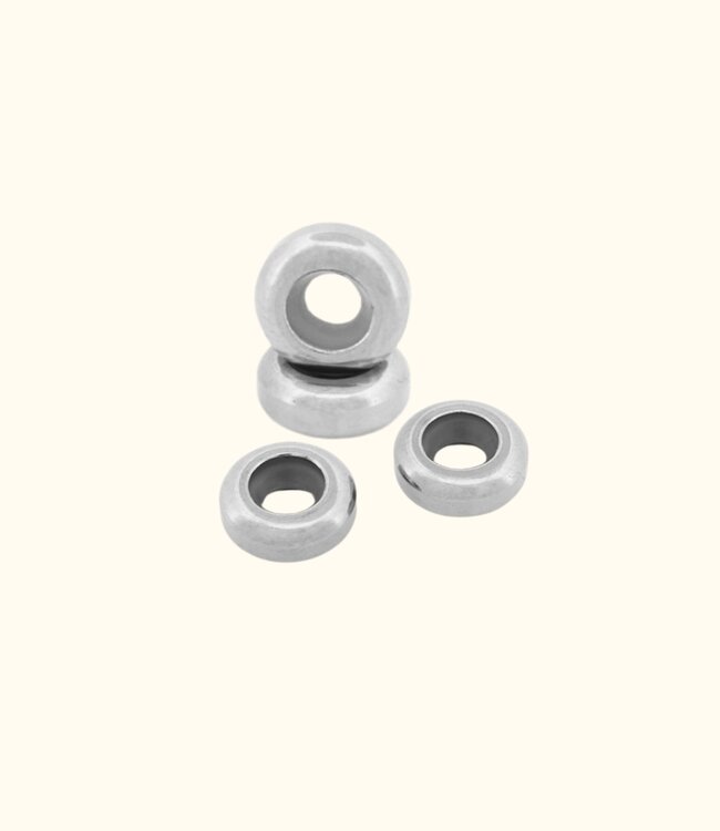 Platte Bedel Stopper Voor Snake Armband  Of Ketting