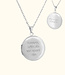 Elegante Medaillon Rond Met Ketting En Gravering