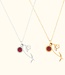 Betekenisvolle Geboortebloem Ketting Met Geboortesteen