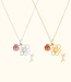 Betekenisvolle Geboortebloem Ketting Met Geboortesteen
