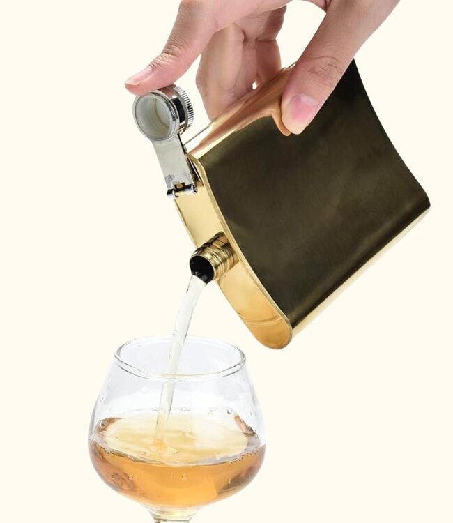 Luxe Graveerbare Stainless Steel Heupfles Van 240 ml Inhoud