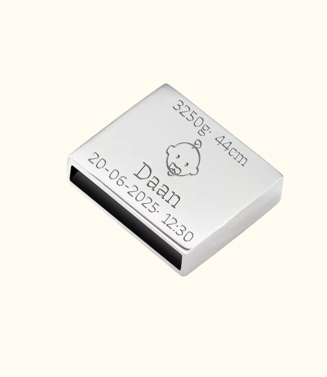 Stainless Steel Mesh Bedel Geboorte Zoon Voor Mesh Armband