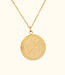 Klassieke Vintage Munt Ketting Met Initialen Gegraveerd