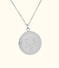 Klassieke Vintage Munt Ketting Met Initialen Gegraveerd