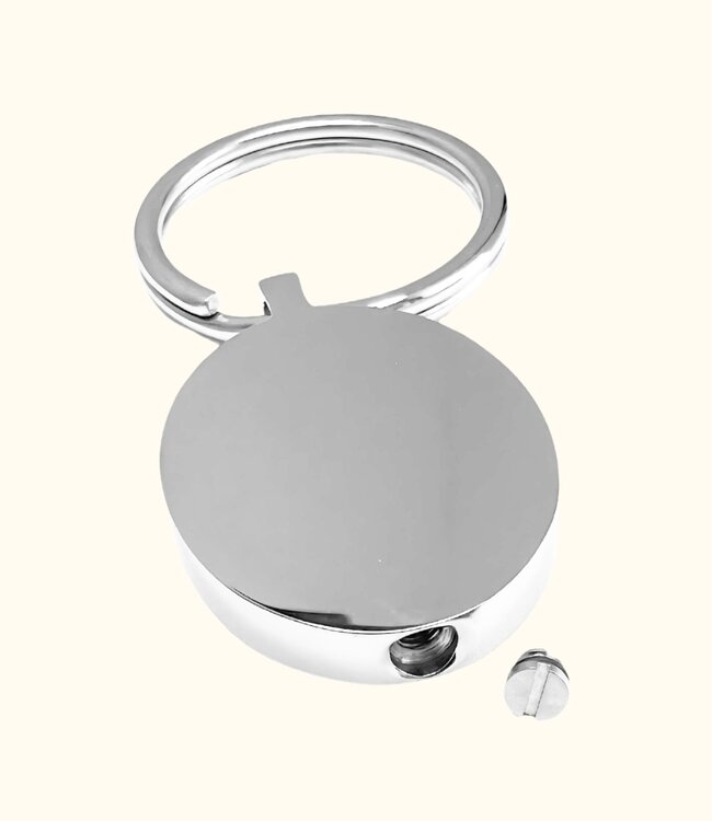 Dierbare Ovale Foto Sleutelhanger Met As Van Overledene