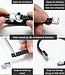Stijlvolle dubbele leren armband met gepersonaliseerd graveerplaatje