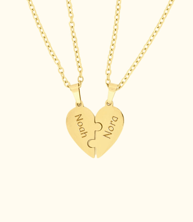 Ketting Om de Vriendschap Te Vieren Tussen 2 Personen