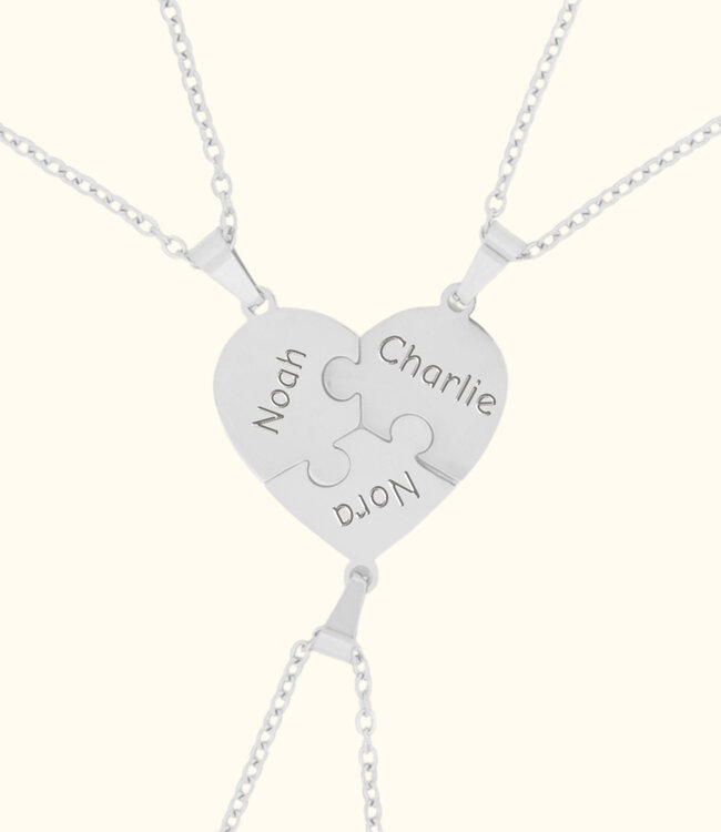 Ketting Om de Vriendschap Te Vieren Tussen 3 Personen