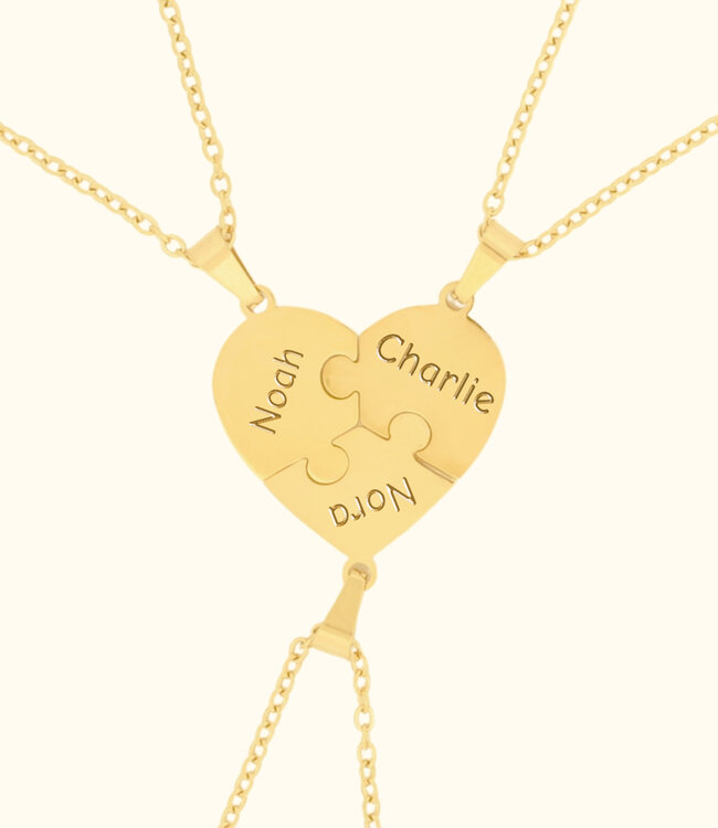 Ketting Om de Vriendschap Te Vieren Tussen 3 Personen