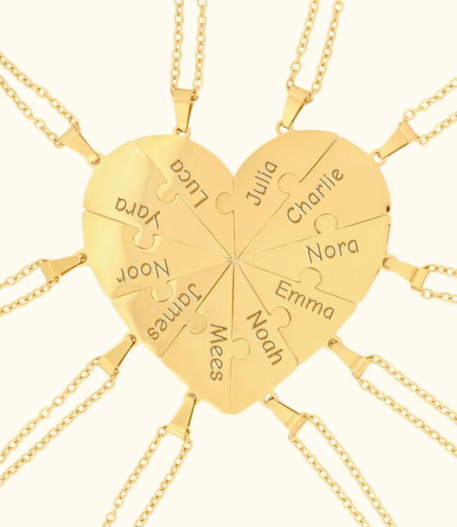 Ketting Om de Vriendschap Te Vieren Tussen 10 Personen
