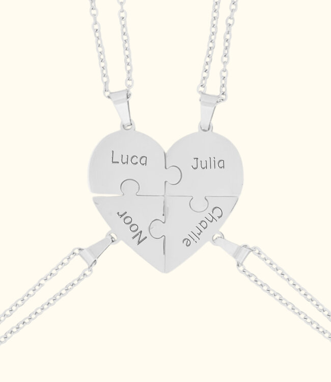 Ketting Om de Vriendschap Te Vieren Tussen 4 Personen