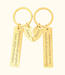 Gepersonaliseerde Halve Hartsleutelhangers het Symbool voor Verbondenheid