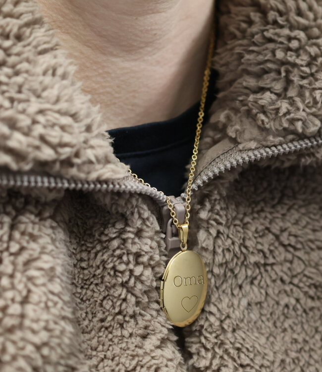 Draag Herinneringen Dichtbij Je Hart Met Een Ovaalvormige Medaillonketting