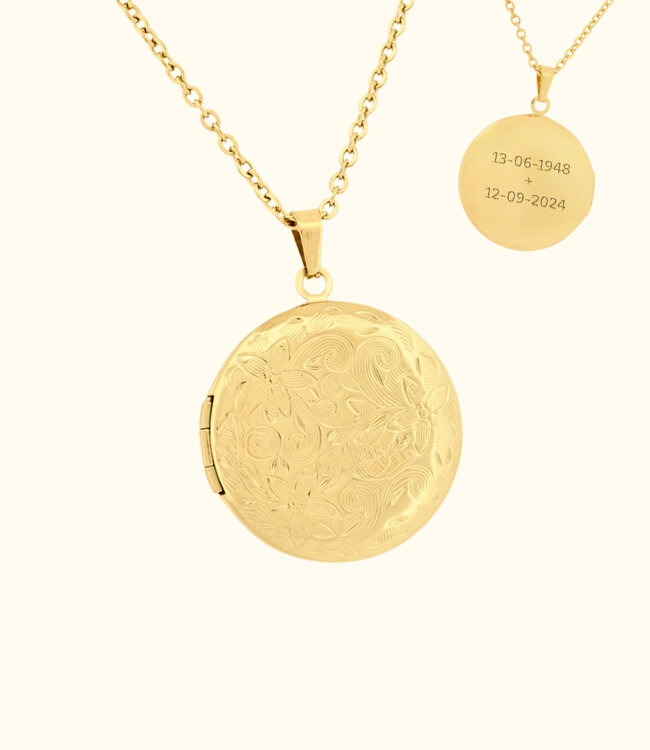 Bewaar Je Mooiste Herinneringen in een Bloemen Foto Medaillon