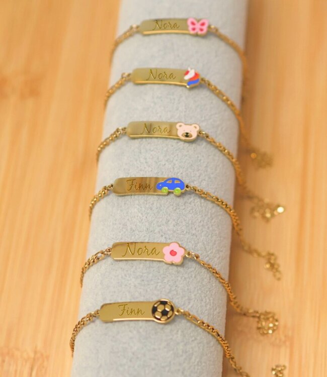 Kinderarmbandje Met Naamgravering Ideaal Voor Beer Liefhebbers