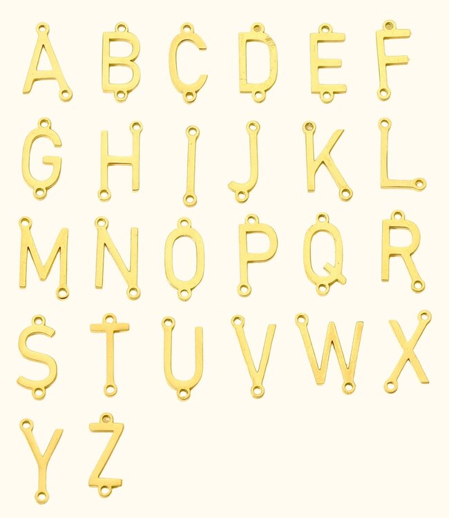 Initialen Ketting met Geboortesteen