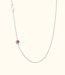 Initialen Ketting met Geboortesteen