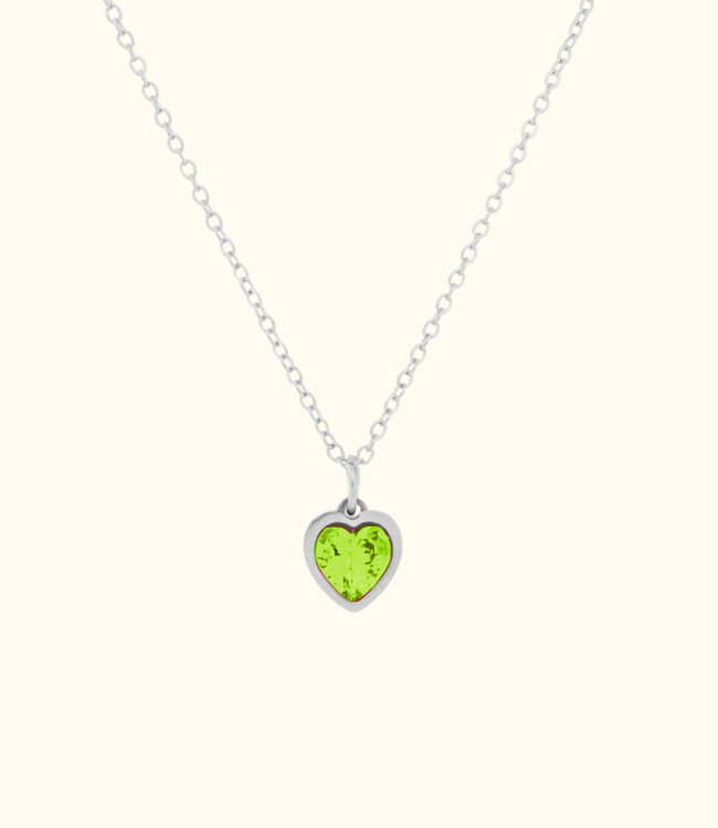 Elegante Ketting Met Geboortesteen Voor Augustus