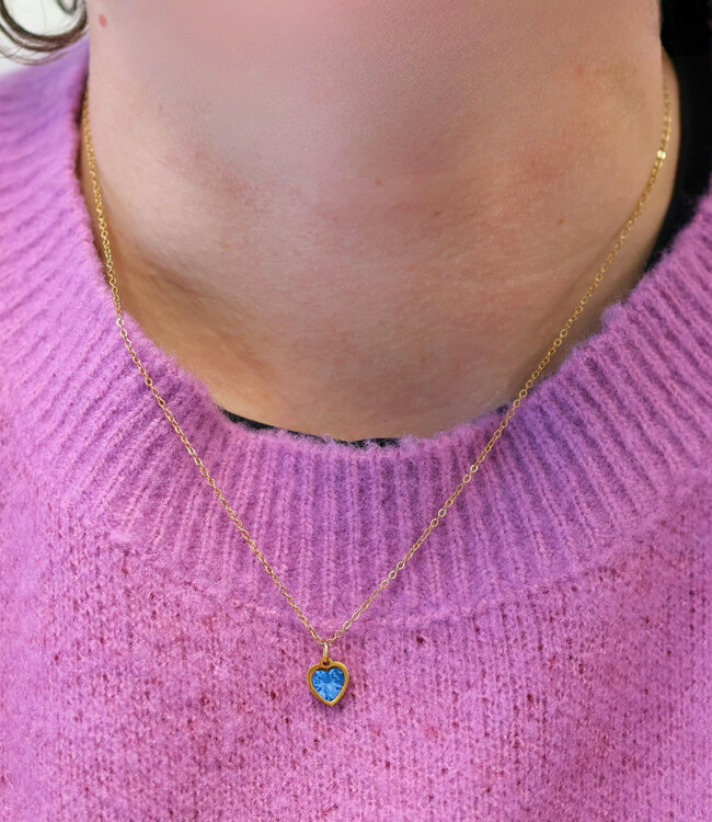 Elegante Ketting Met Geboortesteen Voor September