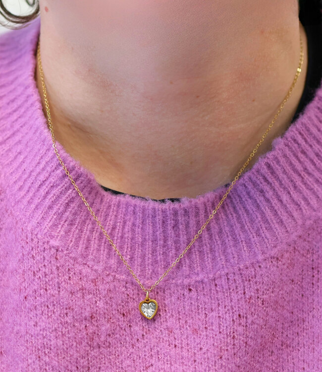 Elegante Ketting Met Geboortesteen Voor April