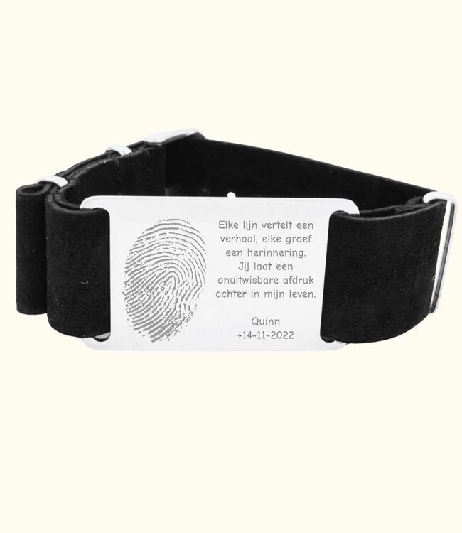 Creëer een Unieke Leren Armband met Jouw Vingerafdruk
