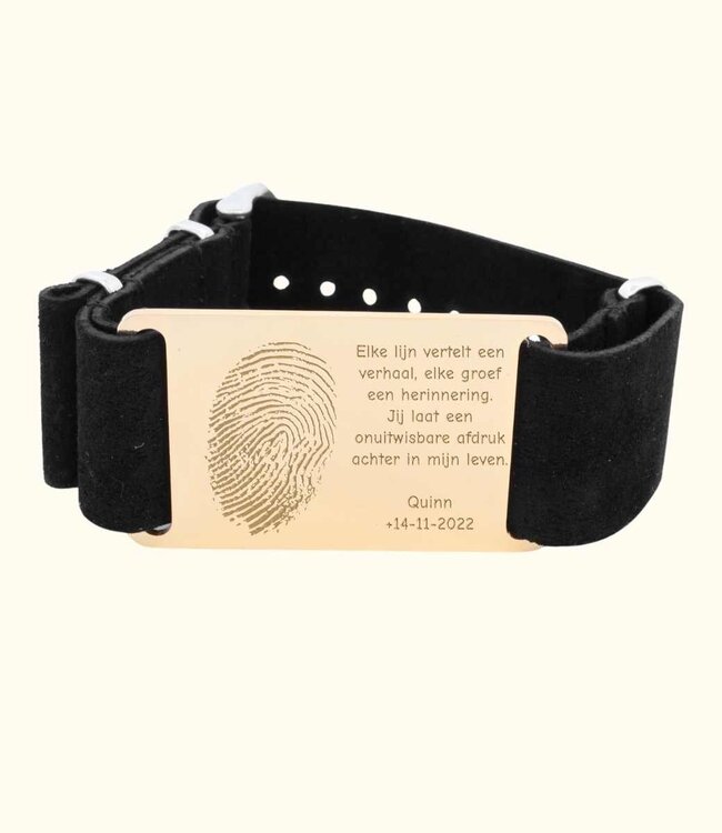 Creëer een Unieke Leren Armband met Jouw Vingerafdruk