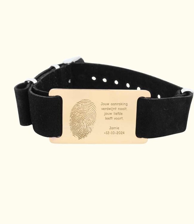 Creëer een Unieke Leren Armband met Jouw Vingerafdruk