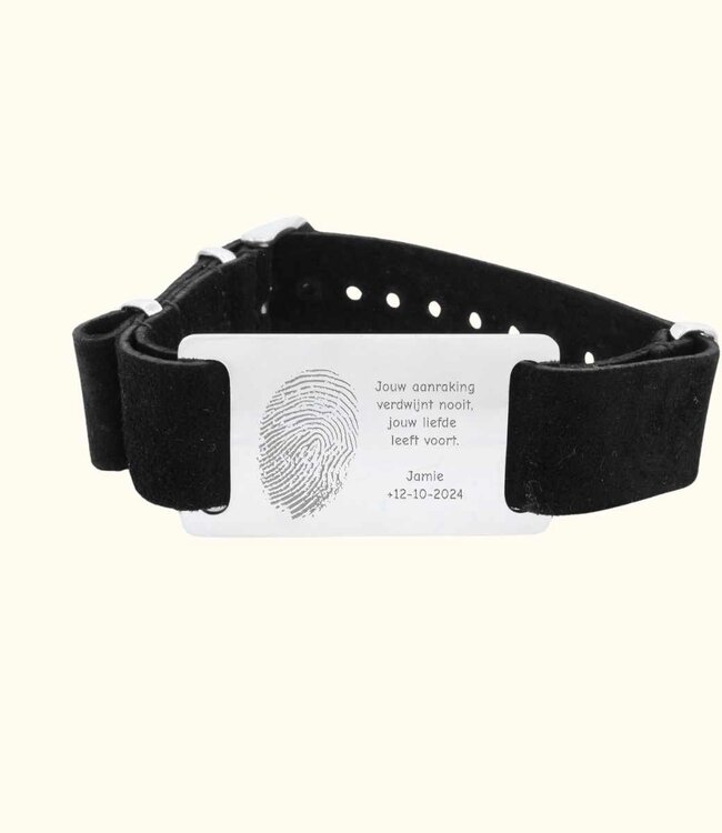 Creëer een Unieke Leren Armband met Jouw Vingerafdruk