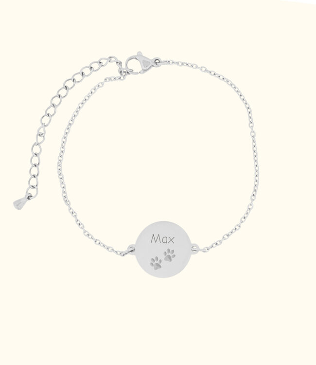 Armband met naam en neusafdruk voor een betekenisvol aandenken