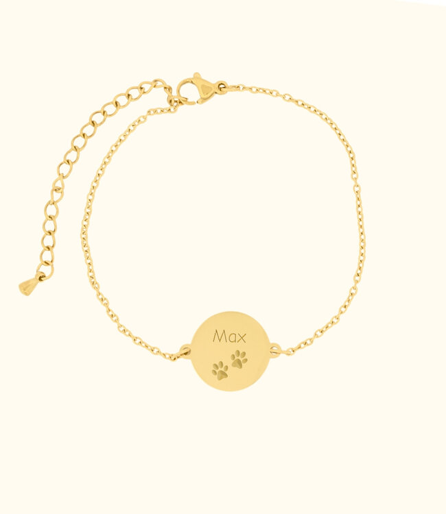 Armband met naam en neusafdruk voor een betekenisvol aandenken