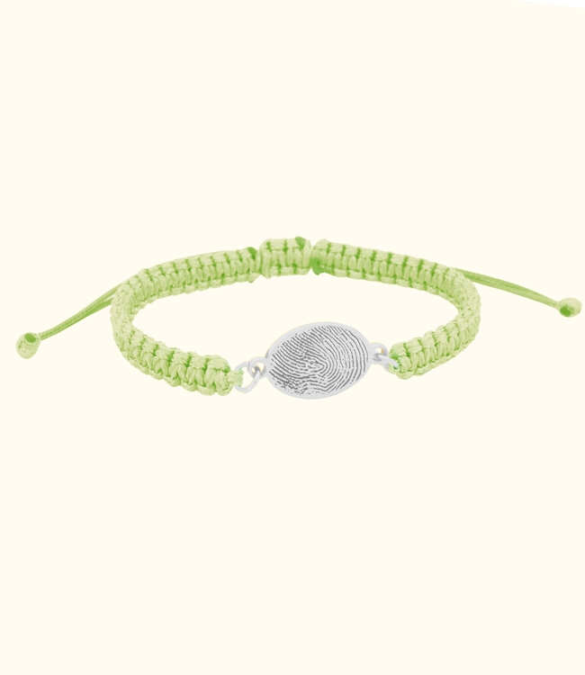 Creëer een Unieke Ovale Armband met Jouw Vingerafdruk