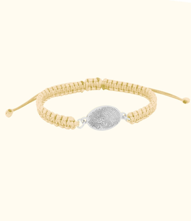 Creëer een Unieke Ovale Armband met Jouw Vingerafdruk
