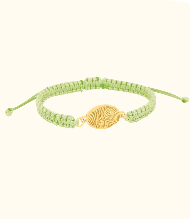 Creëer een Unieke Ovale Armband met Jouw Vingerafdruk