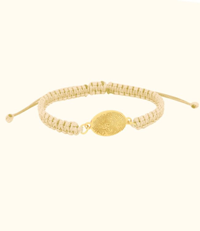 Creëer een Unieke Ovale Armband met Jouw Vingerafdruk