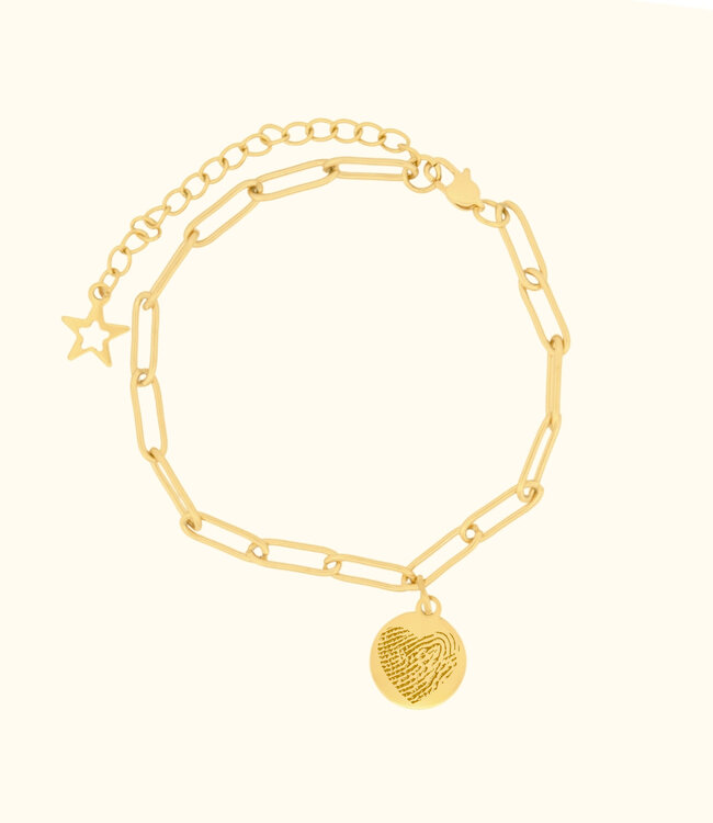 Personaliseer je armband met een vingerafdruk bedel