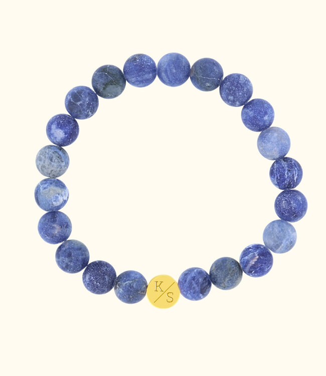 Sodaliet Kralen Armbanden met persoonlijke initialen