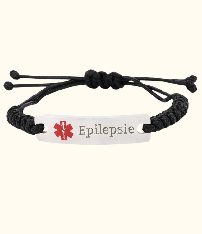 Stijlvolle SOS-armband Van Leer Voor Medische Alertheid