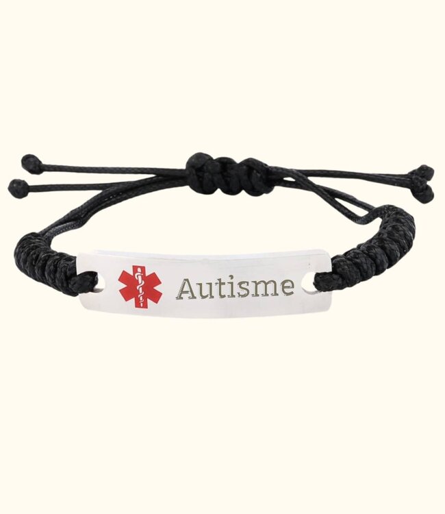 Stijlvolle SOS-armband Van Leer Voor Medische Alertheid