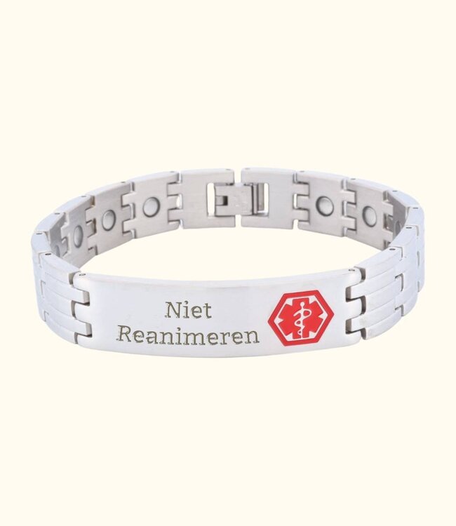 Roestvrij Stalen Heren Armband Met Jou Medische Gegevens