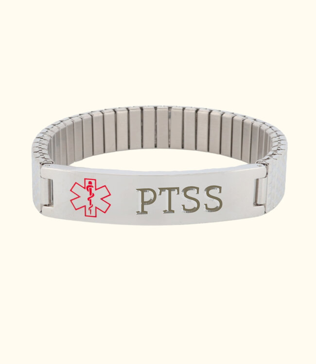 Roestvrijstalen Armband met Gegraveerde Medische Informatie voor Noodgevallen