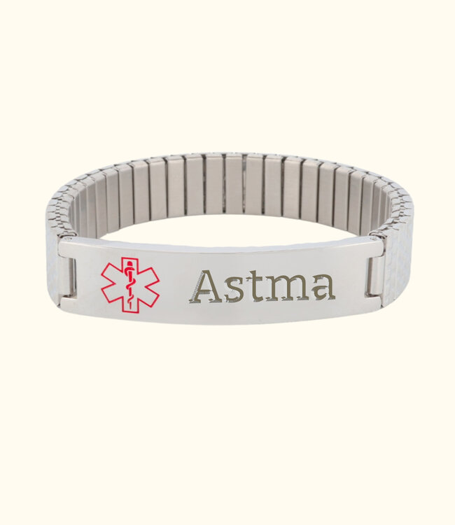 Roestvrijstalen Armband met Gegraveerde Medische Informatie voor Noodgevallen