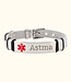 ID-armband Voor Vrouwen Met Gegraveerde Medische Informatie Voor Noodgeval