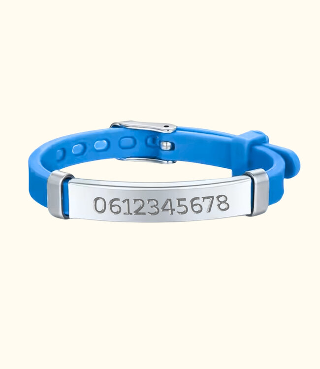 Armbandje Met Telefoonnummer Gegraveerd