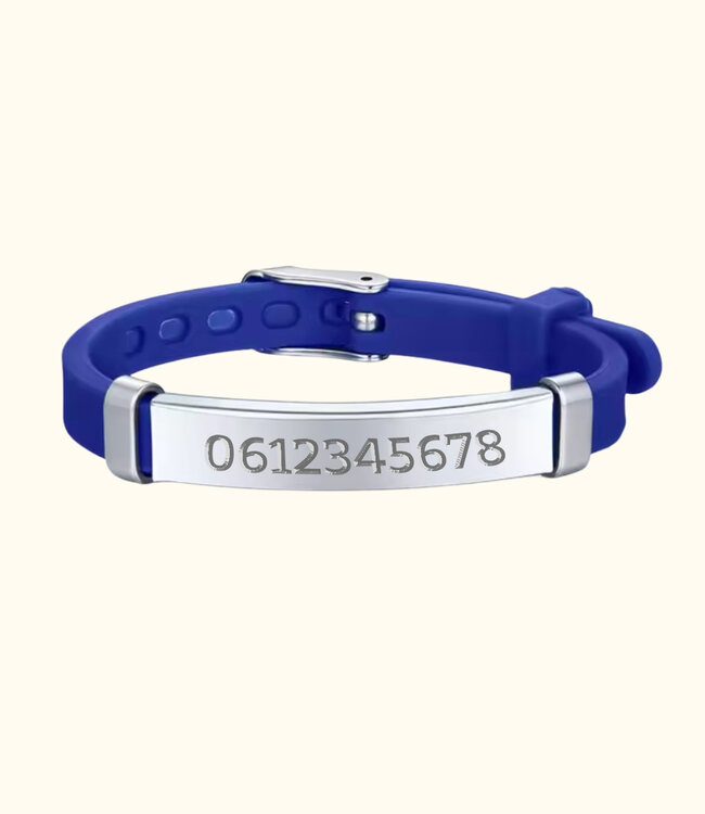 Armbandje Met Telefoonnummer Gegraveerd